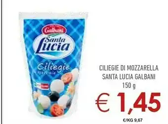 Conad City Santa lucia Ciliegie Di Mozzarella 150 G(ml) offerta