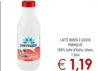 Conad City Parmalat Latte Intero Bontà E Gusto 1000 G(ml) offerta