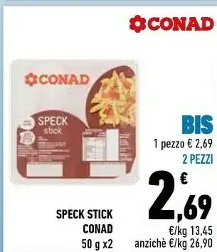 Conad City Conad - Speck Stick 100 G(ml) offerta