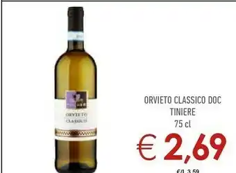 Conad City Tiniere Orvieto Classico Doc 750 Ml offerta