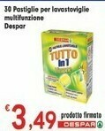 Despar Despar 30 Pastiglie Per Lavastoviglie Multifunzione offerta