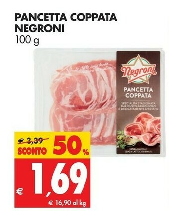 Tigros Negroni Pancetta offerta