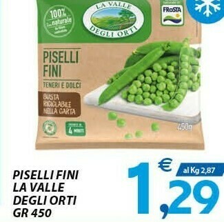 Vivo Supermercati La Valle degli Orti Piselli Fini offerta