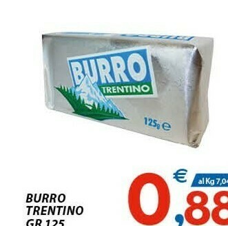 Vivo Supermercati Trentino Burro offerta