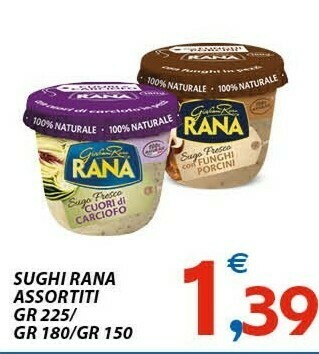 Vivo Supermercati Rana Sughi Fresco Cuori Di Carciofo offerta