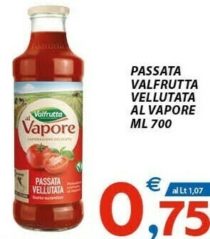 Vivo Supermercati Valfrutta Passata Vellutata 700 G(ml) offerta