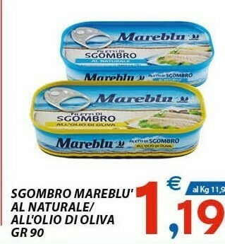 Vivo Supermercati Mareblu Sgombro Al Naturale offerta