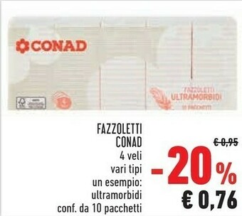Conad Conad Fazzoletti offerta