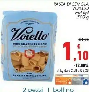 Conad Voiello Pasta Di Semola 500 G offerta