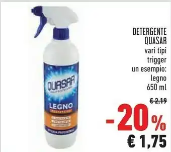 Conad Quasar Detergente Legno 650 Ml offerta