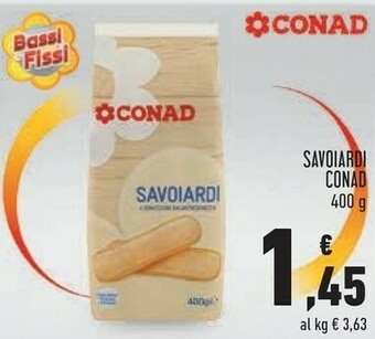 Conad Conad - I Savoiardi 400 G(ml) offerta