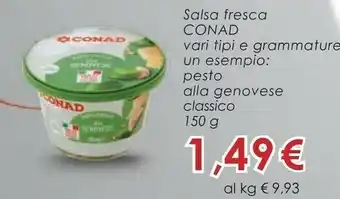 Conad Salsa Fresca offerta