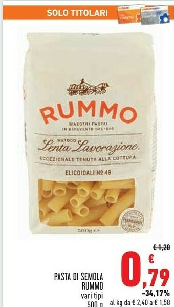 Conad Rummo Pasta Di Semola offerta