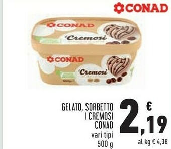 Conad Conad - Sorbetto Al Limone I Cremosi 500 G(ml) offerta