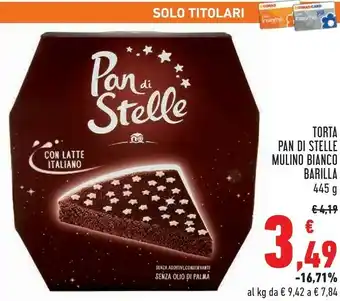 Conad Barilla Mulino Bianco Torta Pan Di Stelle offerta