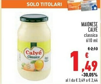 Conad Calvè Calvè - Maionese Classica offerta