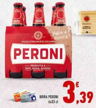 Conad BIRRA PERONI 6x33 cl offerta