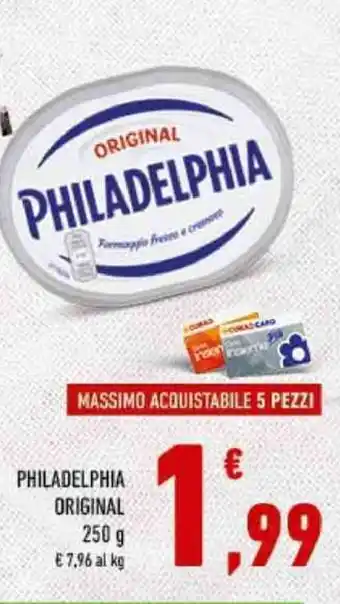 Conad PHILADELPHIA ORIGINAL 250 g offerta