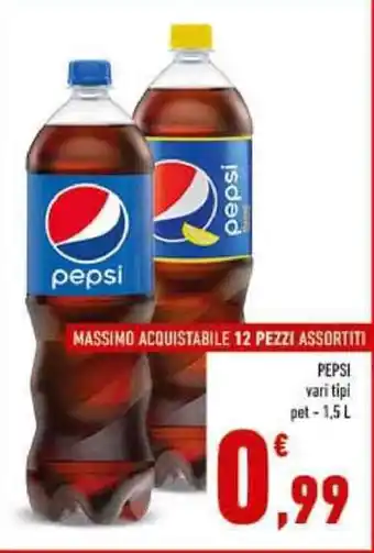Conad PEPSI vari tipi pet-1,5 L offerta