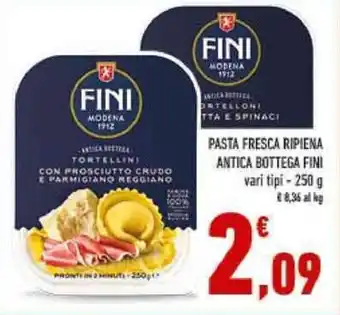 Conad PASTA FRESCA RIPIENA ANTICA BOTTEGA FINI vari tipi - 250 g offerta