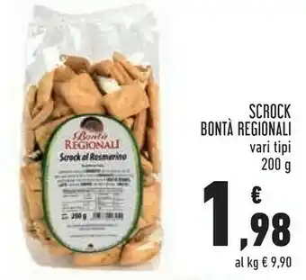 Conad Bontà regionali Bonta Regionali Scrock 200 G offerta
