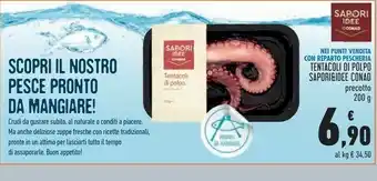 Conad Conad Tentacoli Di Polpo 200g offerta