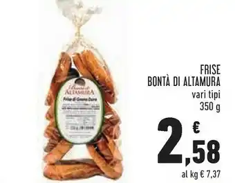 Conad Bontà di altamura Frise Di Grano Duro 350 G(ml) offerta