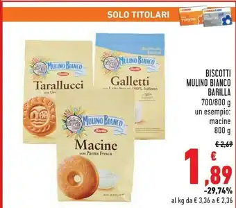 Conad Mulino Bianco Macine 800 G(ml) offerta