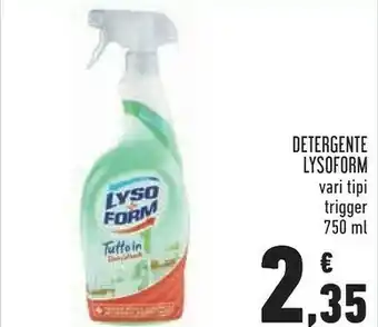 Conad Lysoform Igienizzante Universale Spray 750 Ml offerta