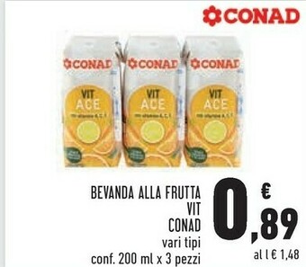 Conad Conad Bevanda Alla Frutta Vit offerta