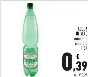 Conad Uliveto Acqua Minerale Naturale 1500 G(ml) offerta