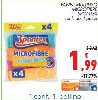 Spontex Panni Multiuso Microfibre