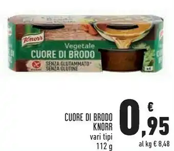 Conad Knorr Cuore Di Brodo Pesce 112 G(ml) offerta