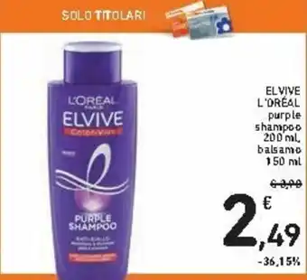 Spazio Conad L'Oréal Elvive 150ml offerta