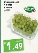 Despar Valfrutta Uva Senza Semi Bianca offerta