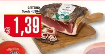 Conté Supermercati CITTERIO Speck - L'Etto offerta