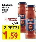 Despar Barilla - Salsa Pronta Classica Con Olio Extravergine Di Oliva 300 G(ml) offerta