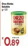 Despar Orzo bimbo 100% Orzo Italiano Solubile 120 G(ml) offerta