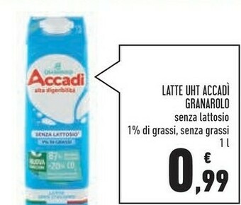 Granarolo Latte Accadì Parzialmente Scremato 1000 G(ml)
