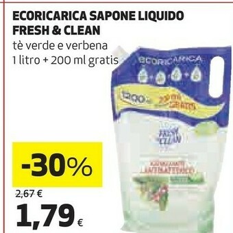 Coop Fresh & Clean Ecoricarica Sapone Liquido offerta