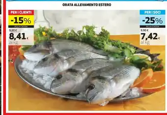 Coop Orata Allevamento Estero offerta