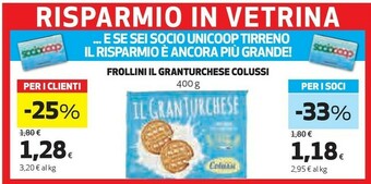 Coop Colussi Il Gran Turchese 400 G(ml) offerta