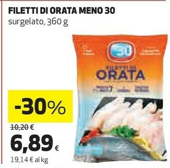 Coop Meno 30 - Filetti Di Orata offerta