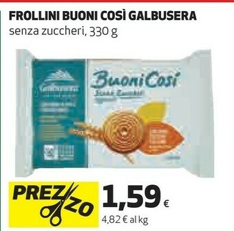 Coop Galbusera Frollini Buoni offerta
