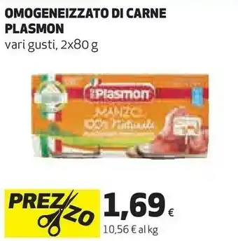 Coop Plasmon Omogeneizzato Di Carne offerta