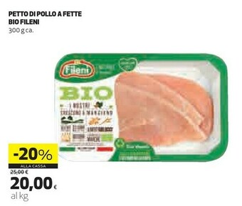 Coop Fileni Petto Di Pollo A Fette Bio offerta