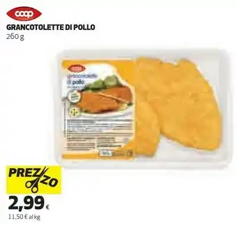 Coop Coop - Grancotolette Di Pollo Con Filetti Di Pollo 260 G(ml) offerta