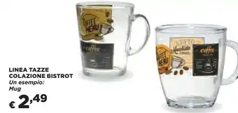 Coop Bistrot Linea Tazze Colazione offerta