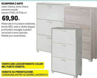Coop Scarpiera 3 Ante offerta