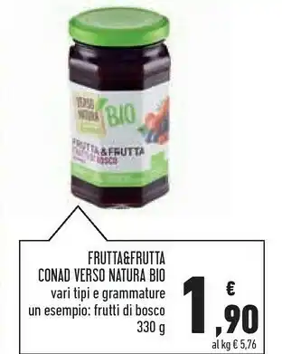 Conad Conad - Frutta & Frutta Frutti Di Bosco Verso Natura Bio 330 G(ml) offerta